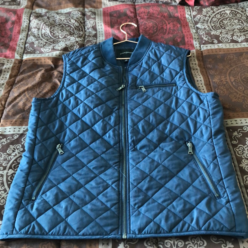 Men's Navy Blue Banana Republic Vest